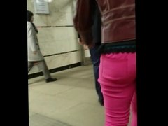 Big ass in pink pants