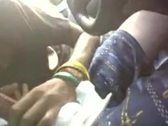 Blowjob inside car