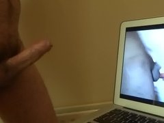 Big Cum Shot Tribute to Tia from Irish Hard Cock