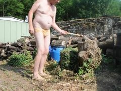 transvestite garden man dildo anal fisting sextoy sissy 32