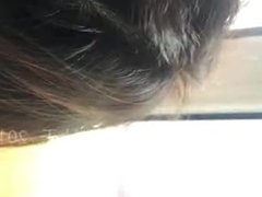 Asian girl getting fuck at window
