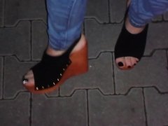 platform wedges - high heel sandals