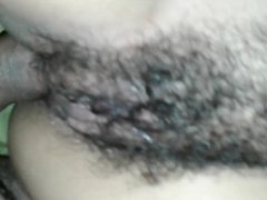Spit her hairy pussy, fuck ass