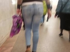 Horny tall sexy girl's ass