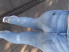 Teen in jeans