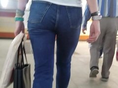 Woman with small tight ass