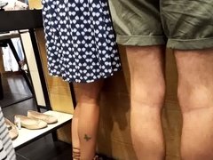 Candid teens sexy legs feets and toes in line