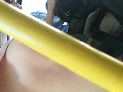 Upskirt in bus