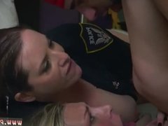 Fake cop blonde and brunette anal Noise