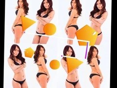 Rachel Nemi Haulin' Ass Black Thong Bikini
