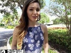 Mofos - Public Pick Ups - Innocent Brunette Gags on Cock sta