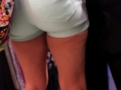 Plump Ass In Green Shorts H&M