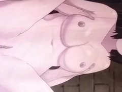 Cumming on Shizune from Naruto SOP