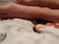 Cute Gf's sexy pedicured feets toes close up