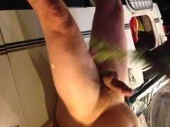Brutal cock torture with thistle flowers