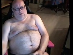 grandpa cum on webcam