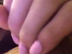 Tranny stroking and cums