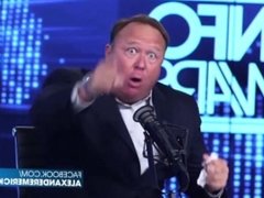 Alex jones lubing up and violently thrashing his opponents