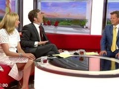 Louise Minchin Upskirt Deleted By YTube - Cable Visable Over Panties