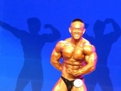 asian bodybuilder pose