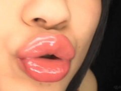 Giant girls mouth slave