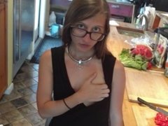 Fucked in the Kitchen and Swallowing Cum!