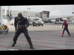 captain america civil war airport battle but spiderman speaks italian