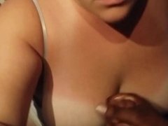 Cheating wife getting her big boobs jizzed
