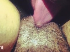 Licking phat pussy close up