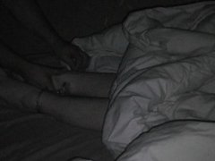 cuffed feet.when she sleeps