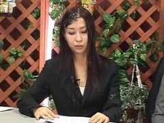 Bukkake Tv - Cum Shower on Live Anchor Woman
