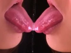 Japanese girl glass kiss 2