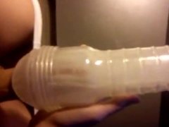 Little wank at home with the Fleshlight