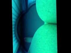 Naked tanning rubbing my clit, 3 fingers in my pussy spitting