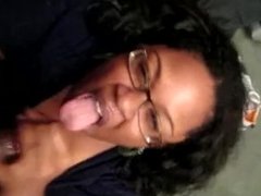 Ebony BBW blowjob