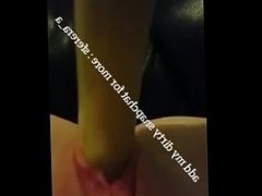 Fuxking myself with a banana / snapchat slut