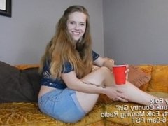 Cum Drunk Country Girl" Slowly Strips. BOOBS! Hairy Pits! SUPER HITS!