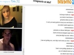 Omegle 35 dirty talking girl and flash big boobs