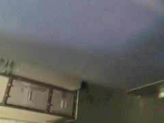 Plane WC Masturbating