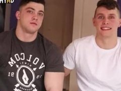 STRAIGHT Jock has his first GAY Experience and LOVED IT.