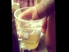 Big Dick ~ Chaotic_Xoxo ~ Filling Up A Cup With Warm Piss!!