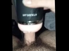 POV Flashlight masturbation cumshot