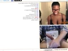 Omegle girl gets naked and watches me cum 2