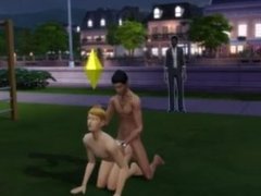 Die Sims 4 Julian fickt seinen liebsten im Garten