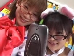 Subtitled Japanese cosplay virtual masturbation support