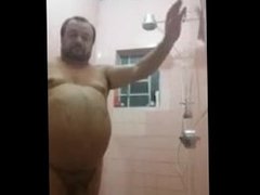 Daddy in shower