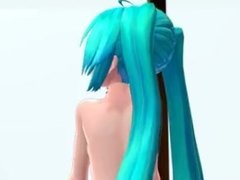 MMD Miku Dances for the Boy