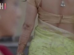 Hot Serial Actress Sexy Boobs Cleavage & Boobs Downblouse Back Show Saree