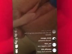 INSTAGRAM LIVE 19 Year Old Slut Masturbating and Performing for followers