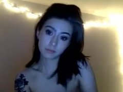 Camgirl caught masturbating alone with boyfriend